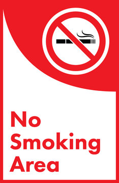 Digital png illustration of badge with no smoking area text and cigarette on transparent background