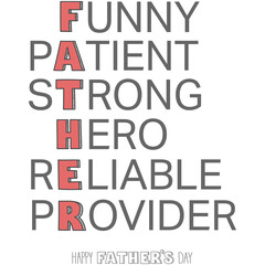 Digital png illustration of happy father's day text on transparent background