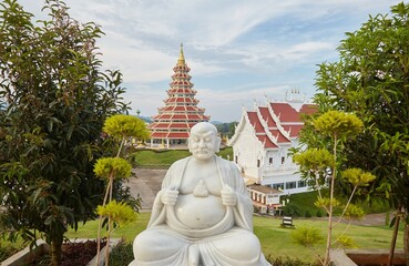 The stunning Wat Huai Pla Klang temple in Chiang Rai Province, Thailand
