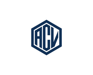 ACV logo design vector template
