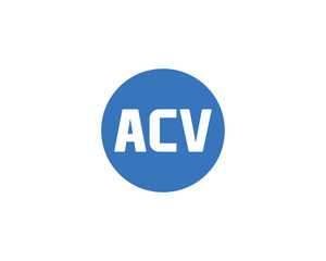 ACV logo design vector template