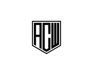 ACW logo design vector template