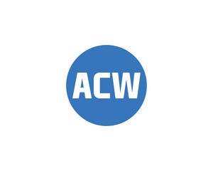 ACW logo design vector template
