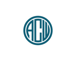 ACW logo design vector template