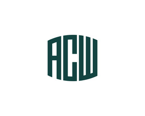 ACW logo design vector template