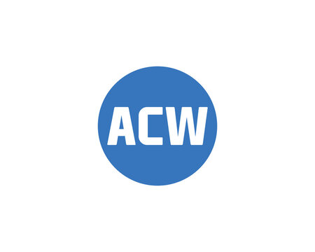 ACW logo design vector template