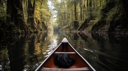 Foto op Canvas canoe on lake © Ross