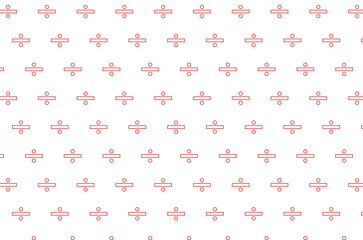 Digital png illustration of red pattern of repeated shapes on transparent background