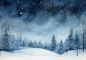 a beautiful winter scene