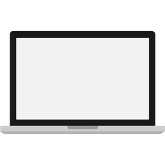 Digital png illustration of opened laptop on transparent background