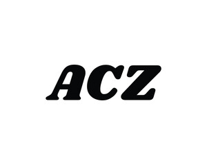 ACZ logo design vector template