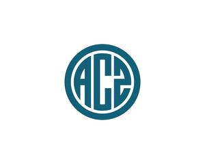 ACZ logo design vector template