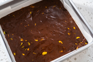 Chocolate pistachio fudge
