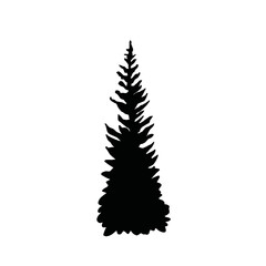 Obraz premium christmas tree illustration, Christmas tree, forest, Fir tree, Pine Tree, cut file, Tree, nature, Tree shape 