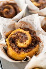 Captivating Capture of No-Yeast Cinnamon Roll Cupcakes