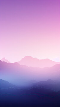 Misty Purple Mountains Vertical Abstract Web Background Minimalist Geometric App Wallpaper with Digital Shapes