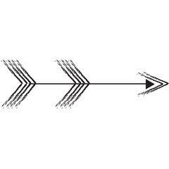 Digital png illustration of black arrow on transparent background