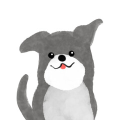 可愛い犬のイラスト