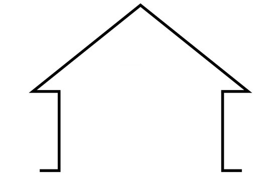 Digital png illustration of house symbol on transparent background