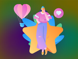 3.12 International Women's Day professional women flat character vector concept operation hand drawn illustration
