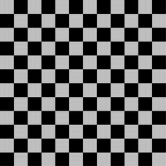 Check seamless pattern. Black checks on white background. Repeated gingham geometric patern. Scottish style for design prints. Repeating texture of Scotland pattern