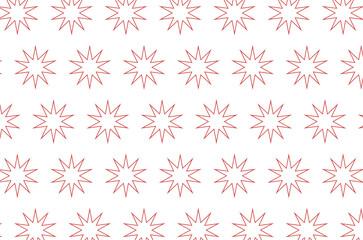 Digital png illustration of red pattern of repeated shapes on transparent background