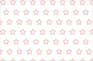 Digital png illustration of red pattern of repeated stars on transparent background