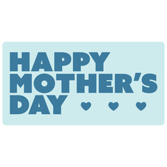 Digital png illustration of happy mother's day text on transparent background
