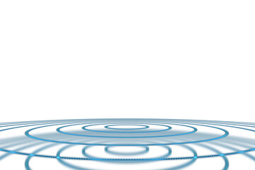 Fototapeta na wymiar Digital png illustration of blue abstract circular shape on transparent background