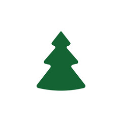 hand draw Christmas Tree vector icon on white background