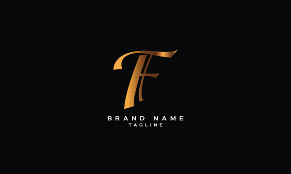 THF, TFH, HTF, HFT, FHT, FTH, Abstract initial monogram letter alphabet logo design
