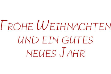 Digital png text of german christmas and new year wishes on transparent background
