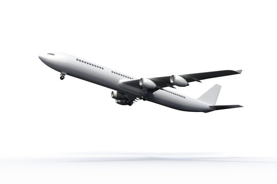 Digital png illustration of white plane on transparent background
