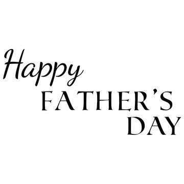 Digital png text of happy father's day on transparent background