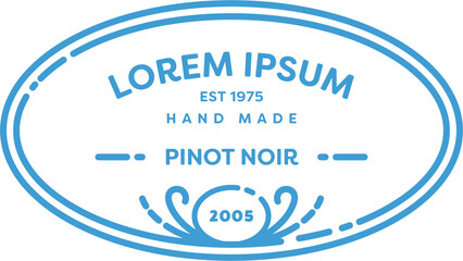 Digital png illustration of lorem ipsum, hand made text on label on transparent background