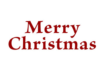 Digital png illustration of merry christmas text on transparent background