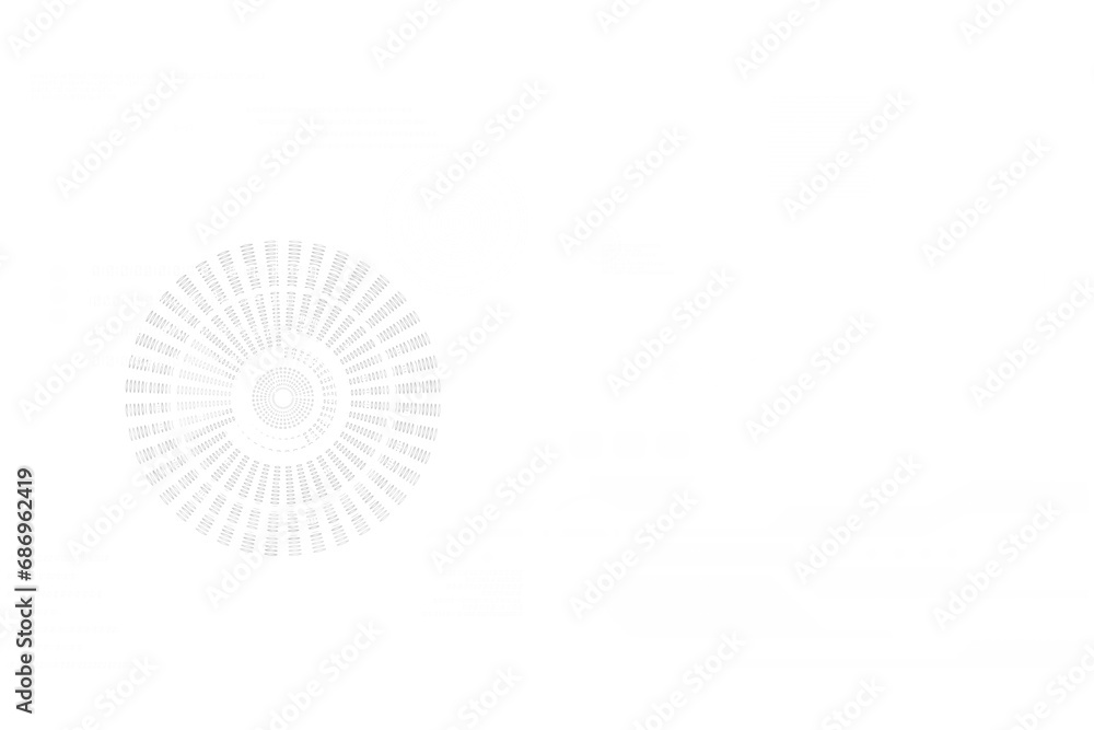 Poster digital png illustration of white digital interface with statistic charts on transparent background