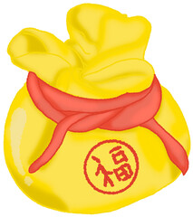 Golden bag-shaped steamed buns