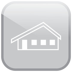 Digital png illustration of gray plate with house on transparent background