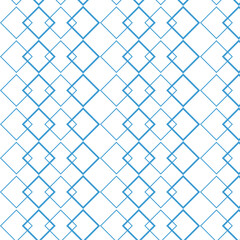 Fototapeta premium Digital png illustration of blue diamonds repeated on transparent background