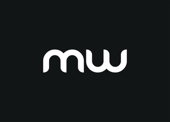 MW letter logo and initial logo design