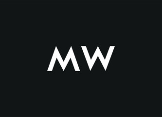 MW letter logo and initial logo design