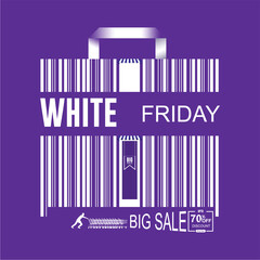 Vector illustration of White Friday