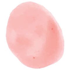 Digital png illustration of pink round smudge with copy space on transparent background