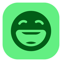 Editable happy smile expression emoticon vector icon. Part of a big icon set family. Part of a big icon set family. Perfect for web and app interfaces, presentations, infographics, etc