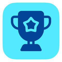 Editable winning trophy vector icon. Video game, game elements. Part of a big icon set family. Perfect for web and app interfaces, presentations, infographics, etc