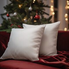 Christmas Pillow Mockup,Throw Pillow Mock UP,Throw Pillow Mock,White Pillow Mockup