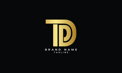 TPD, TDP, PTD, PDT, DPT, DTP, Abstract initial monogram letter alphabet logo design