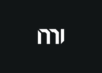 MI letter logo and initial logo design