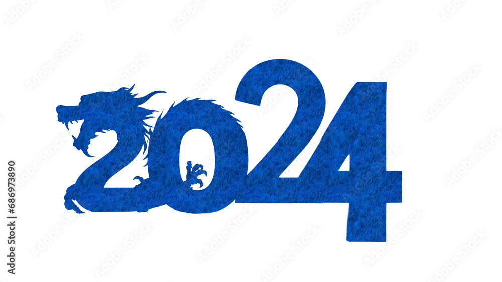 Poster 2024 new year greeting card vector template, social media banner design merry christmas with congrat